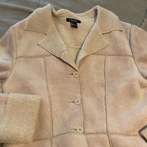 Karen Kane Faux Suede and Shearling Jacket